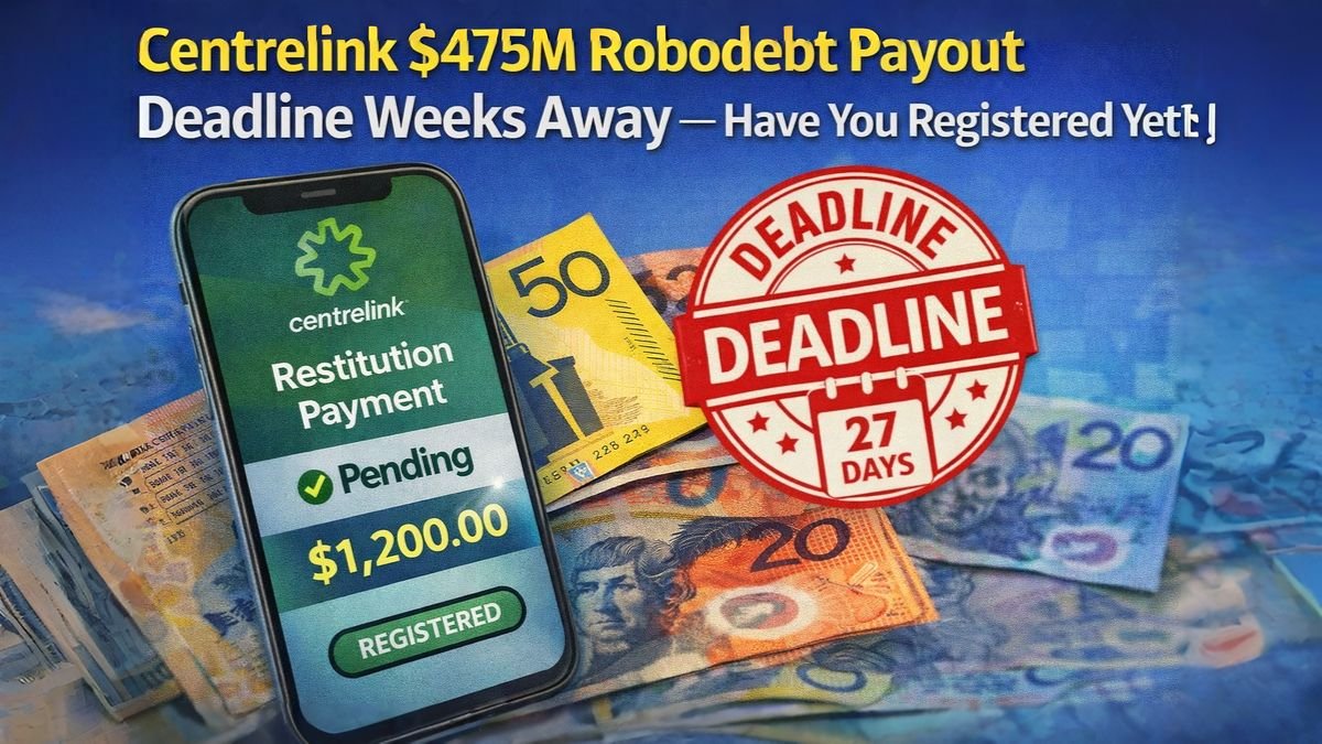 Centrelink $475M Robodebt Payout Deadline Weeks Away — Have You Registered Yet?