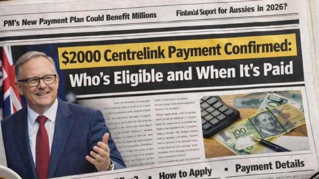 $2000 Centrelink Payment Confirmed: Who’s Eligible and When It’s Paid