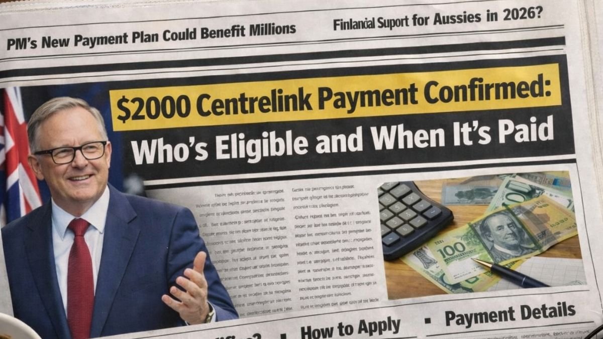 $2000 Centrelink Payment Confirmed: Who’s Eligible and When It’s Paid