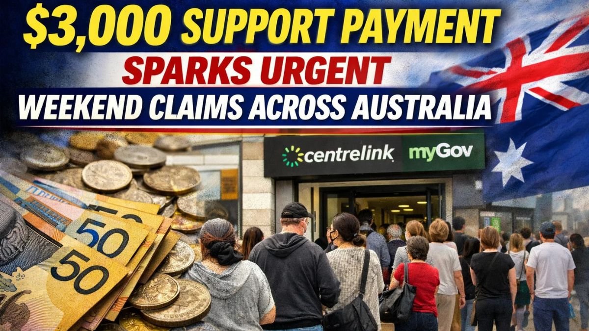 $3,000 Support Payment Sparks Urgent Weekend Claims Across Australia