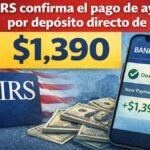 El IRS confirma el pago de ayuda por depósito directo de $1,390
