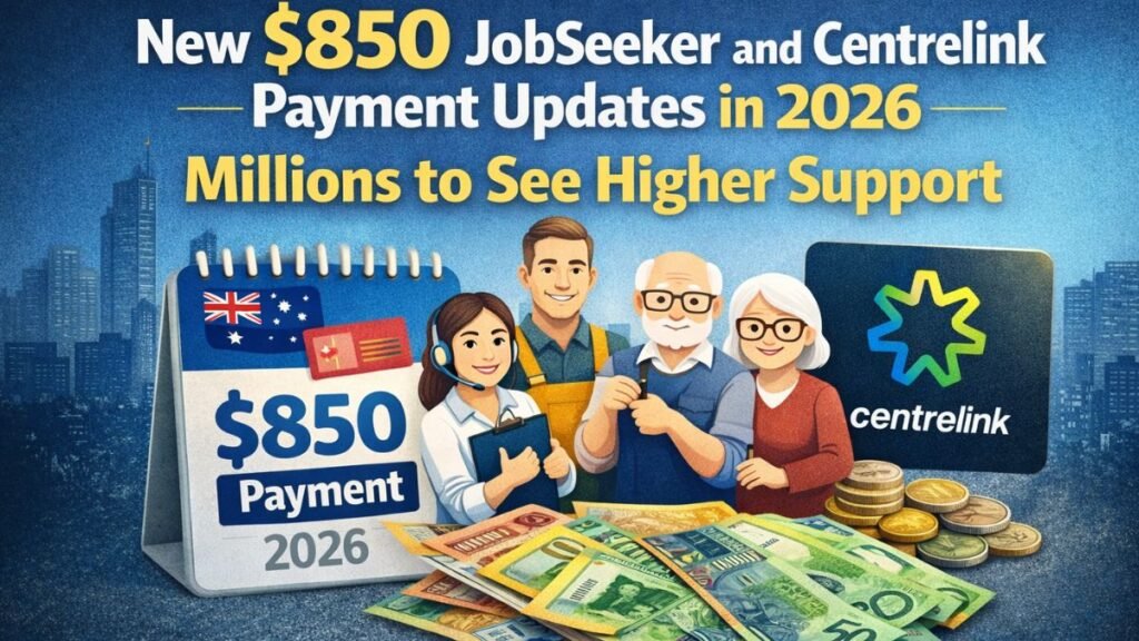 New $850 JobSeeker and Centrelink Payment Updates in 2026 – Millions to See Higher Support
