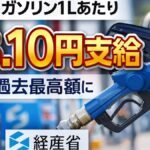 あすからガソリン1Lあたり48.10円支給 補助は過去最高額に 経産省