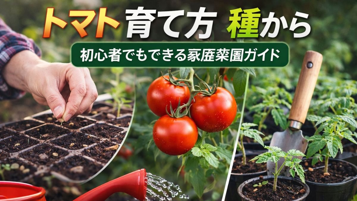 トマト育て方 種から｜初心者でもできる家庭菜園ガイド