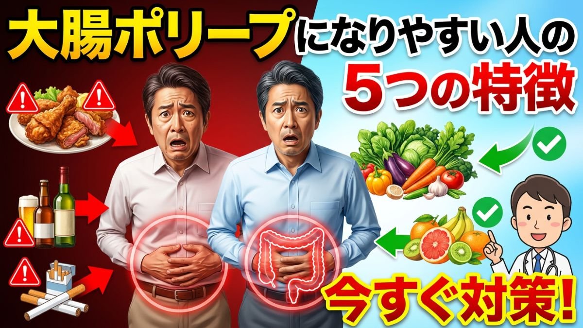 大腸ポリープになりやすい人の5つの特徴と今すぐできる対策